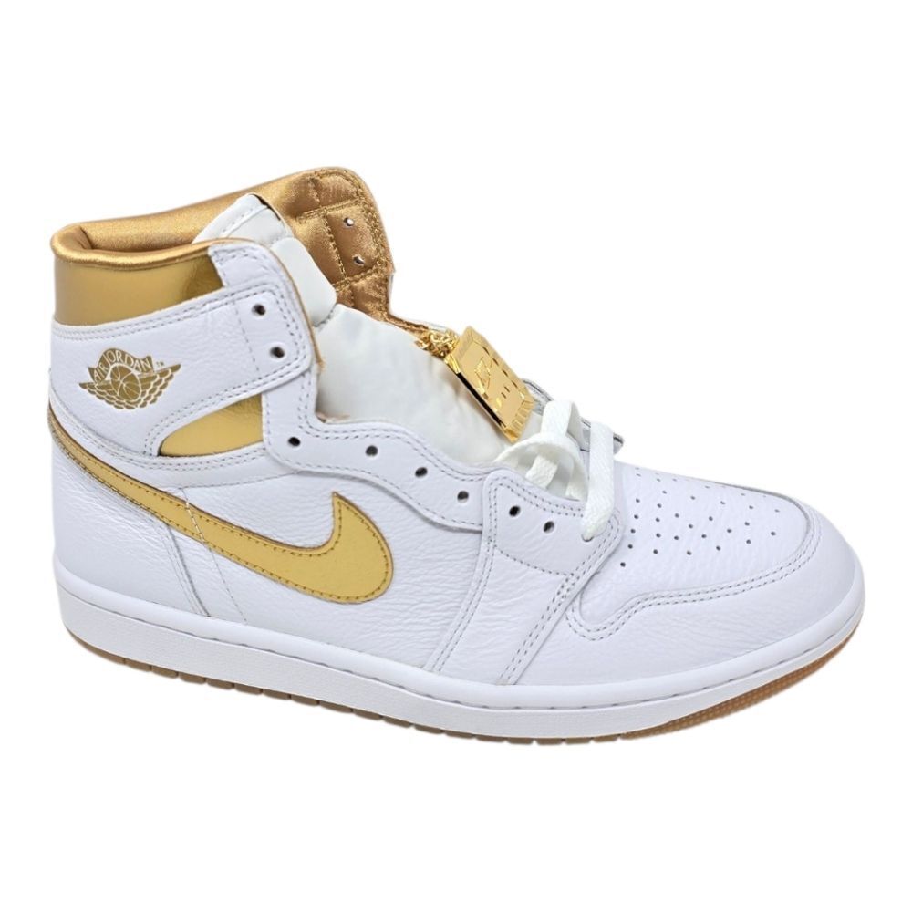 Nike Air Jordan 1 Retro High OG Metallic Gold White Womens FD2596-107
